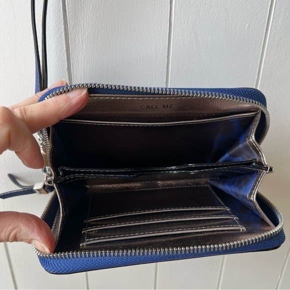 Stella Dot Blue Wristlet Wallet - Picture 3 of 7